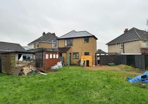 Existing rear elevation of house before extension in Seaview Hampshire by Heim Architecture.