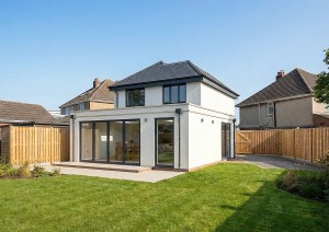 Completed two storey rear extension in Seaview Hampshire designed by Heim Architecture.